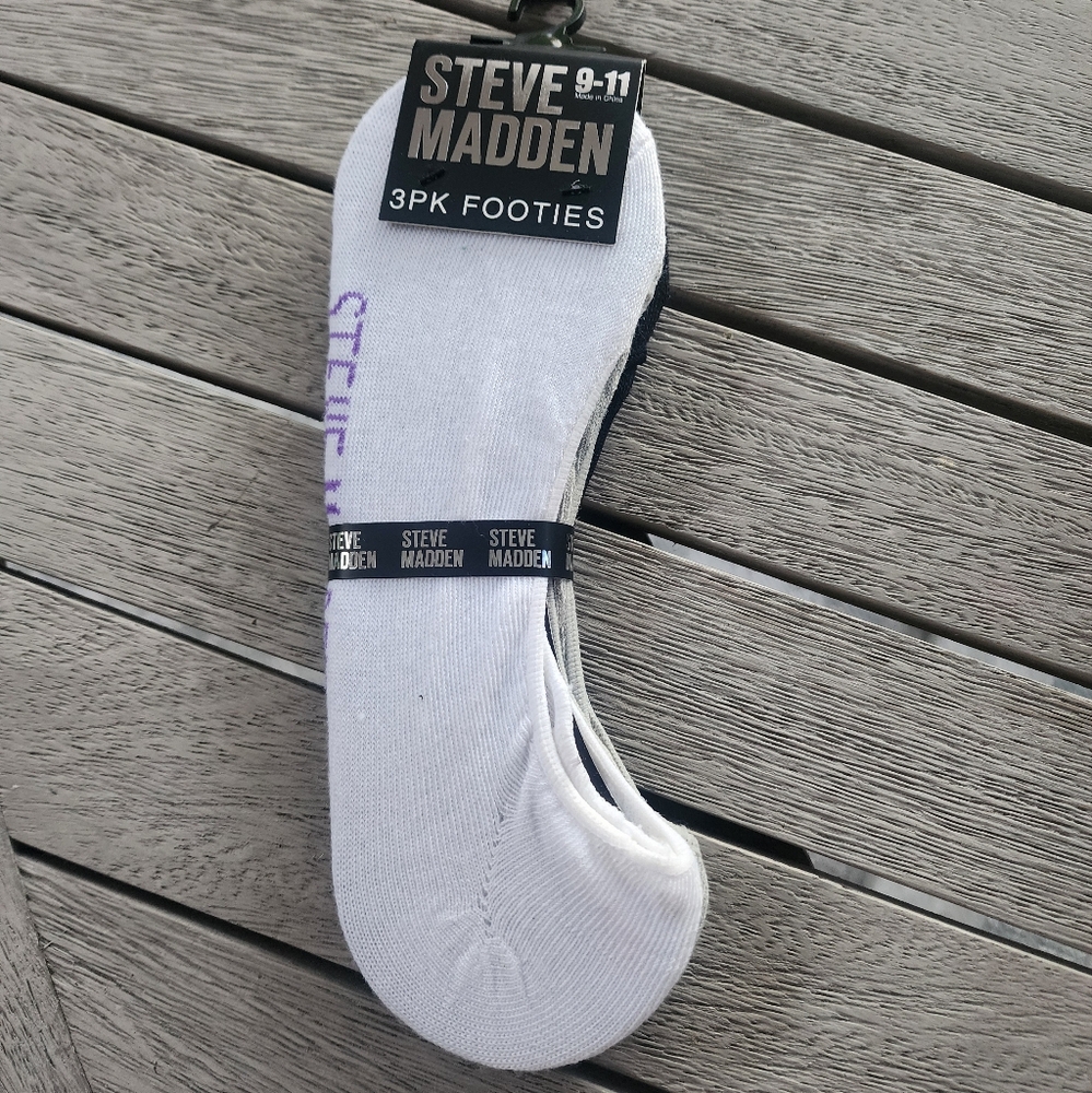 Steve Madden | 3 PACK Footies for Men | Sz 9-11